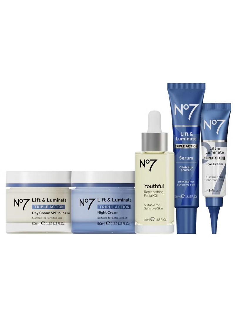Boots No.7 No7 Lift And Luminate Advanced Collection Gift Set - [Set of 5] - Image 2